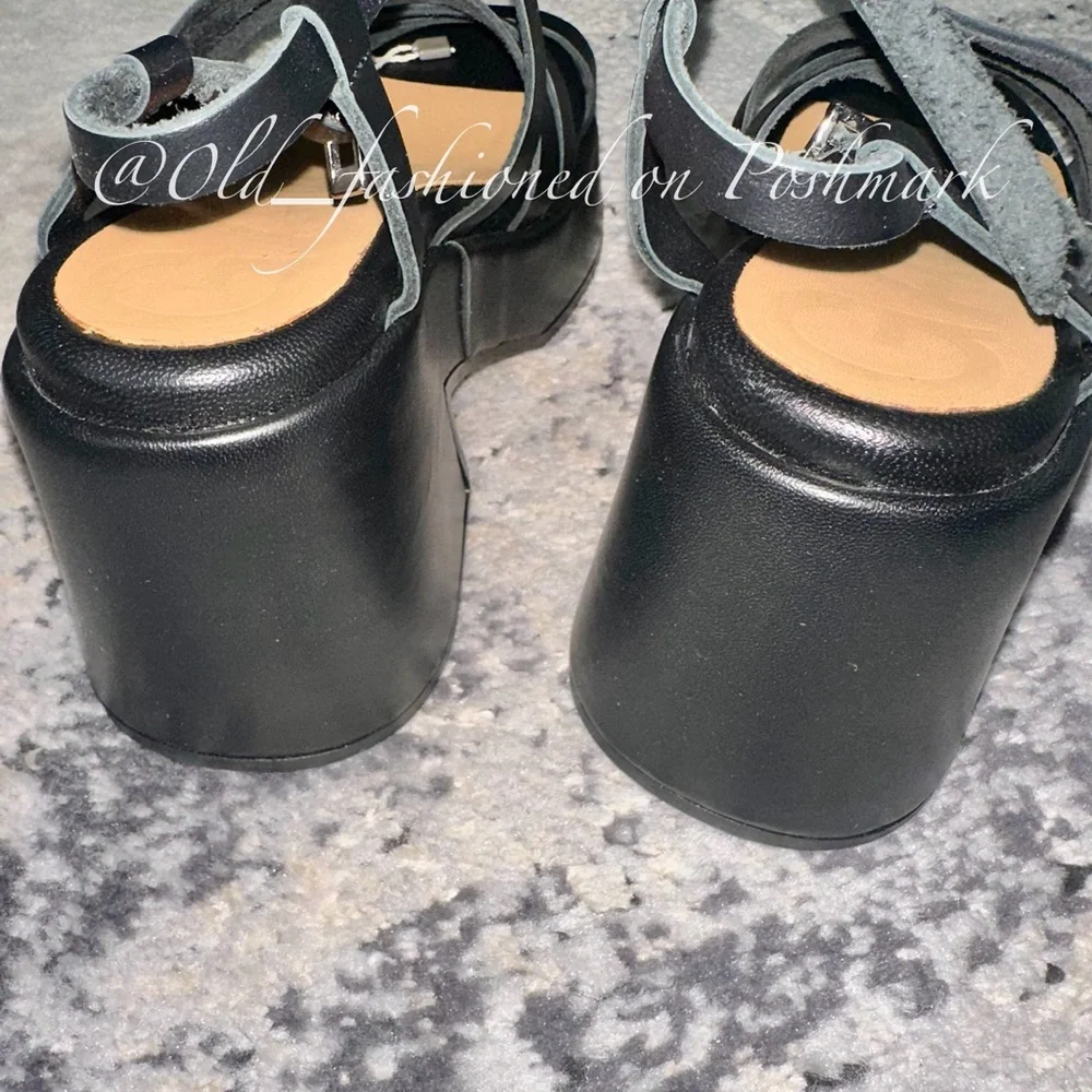 GANNI Platform Leather Sandals